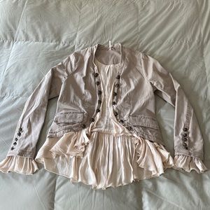 Free People Ruffles Romance Jacket